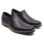 Rieker mocassin zwart leder 13551